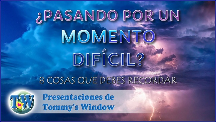 ¿Pasando por un momento difícil?
